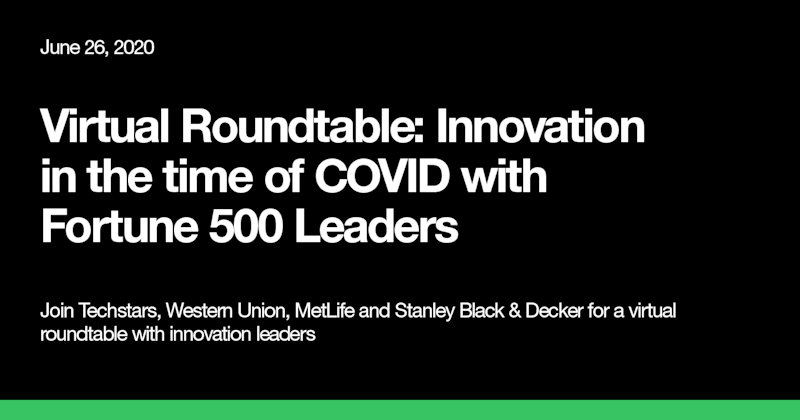 Virtual Roundtable Innovation in the time of COVID with Fortune