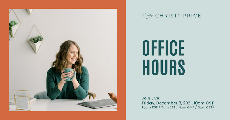 Office Hours with Christy Price - Crowdcast