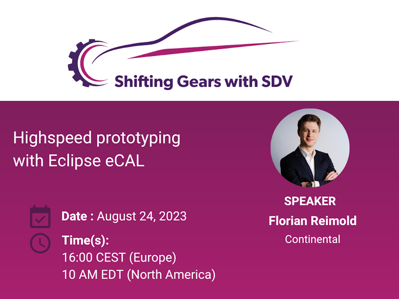 Shifting Gears with SDV Highspeed prototyping with Eclipse eCAL