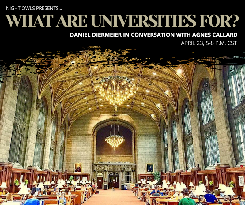 What Are Universities For? Crowdcast