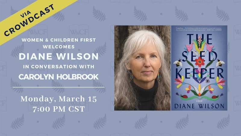 Virtual Event: THE SEED KEEPER by Diane Wilson - Crowdcast