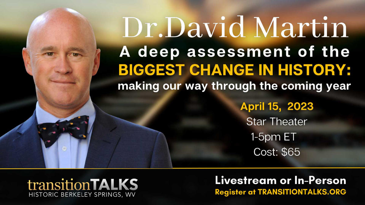 Dr David Martin A Deep Assessment Of The Biggest Change In History   Event Cover 8097