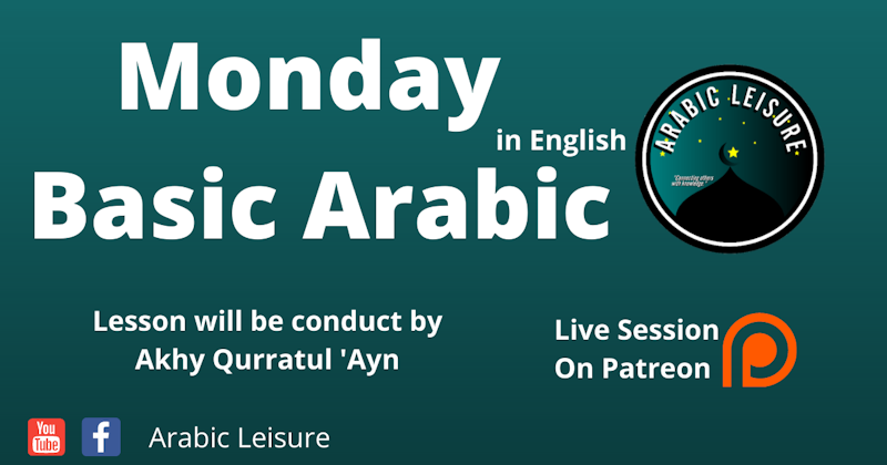 Monday Basic Arabic In English 14 09 20 Crowdcast