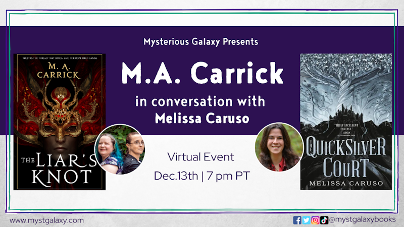 M.A. Carrick in conversation with Melissa Caruso Crowdcast