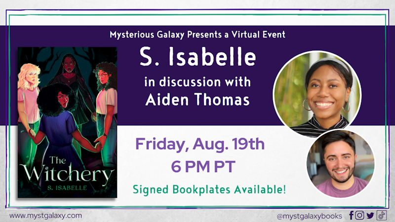 Virtual Event - S. Isabelle Discussing The Witchery - Crowdcast