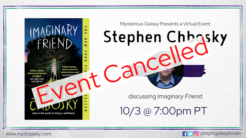 Virtual Event - Stephen Chbosky discussing Imaginary Friend