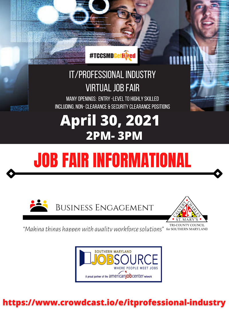 IT/Professional Industry Virtual Job Fair Informational - Crowdcast