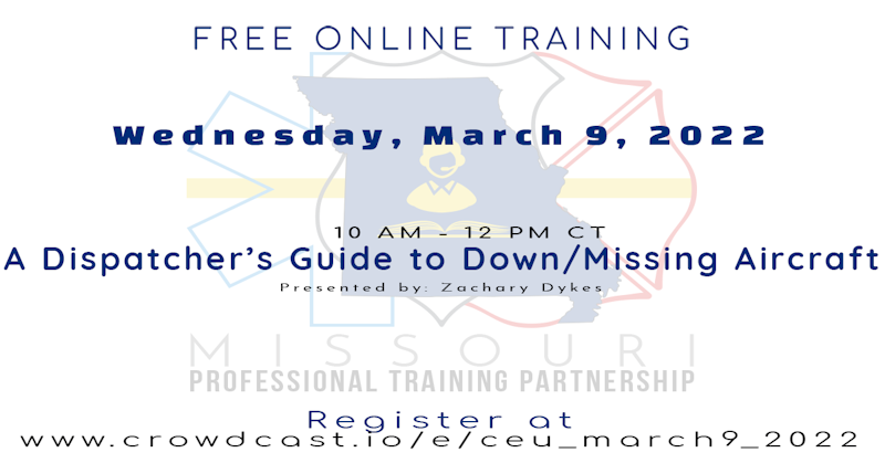 A Dispatcher's Guide to Down or Missing Aircraft - Crowdcast